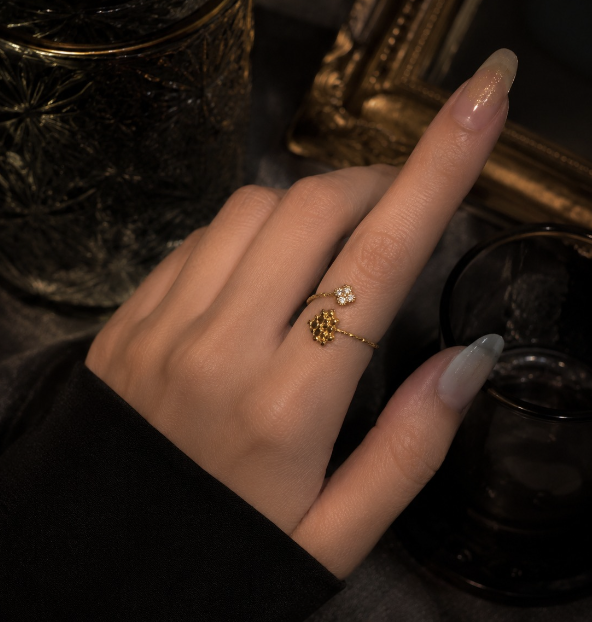 Blossom Spark Adjustable Ring