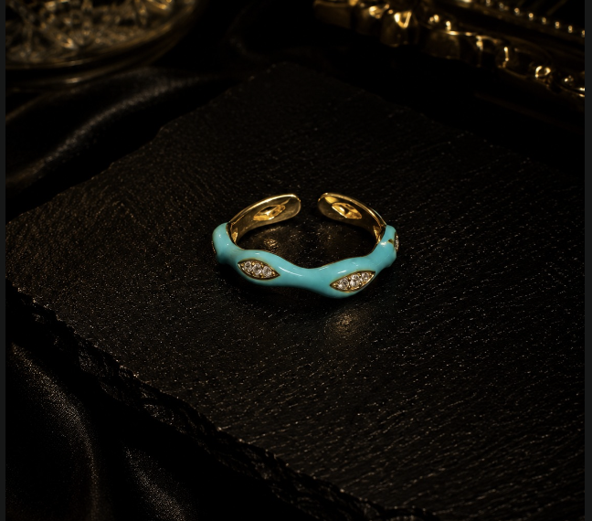 Turquoise Wave Ring