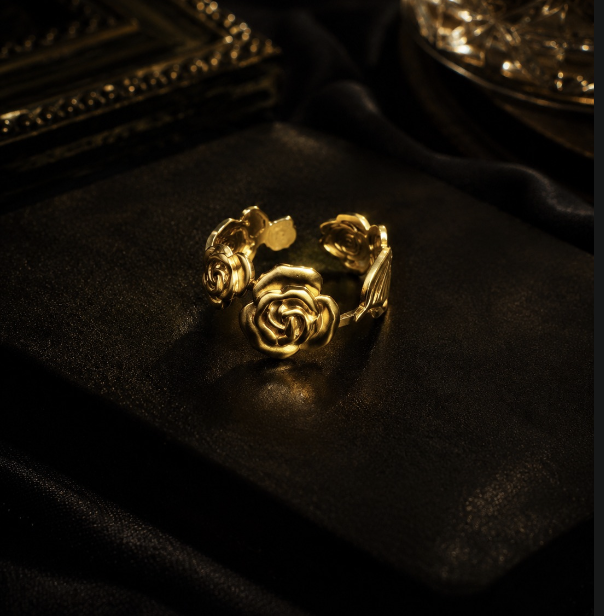 Rose Whisper Thumb Ring