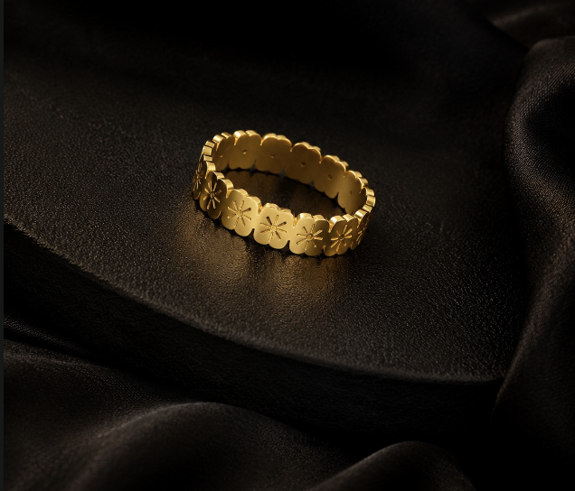 Golden Blossom Ring