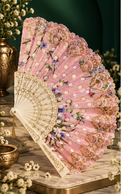 [AVEEN-FC-001] Gulabo Fan Clutch