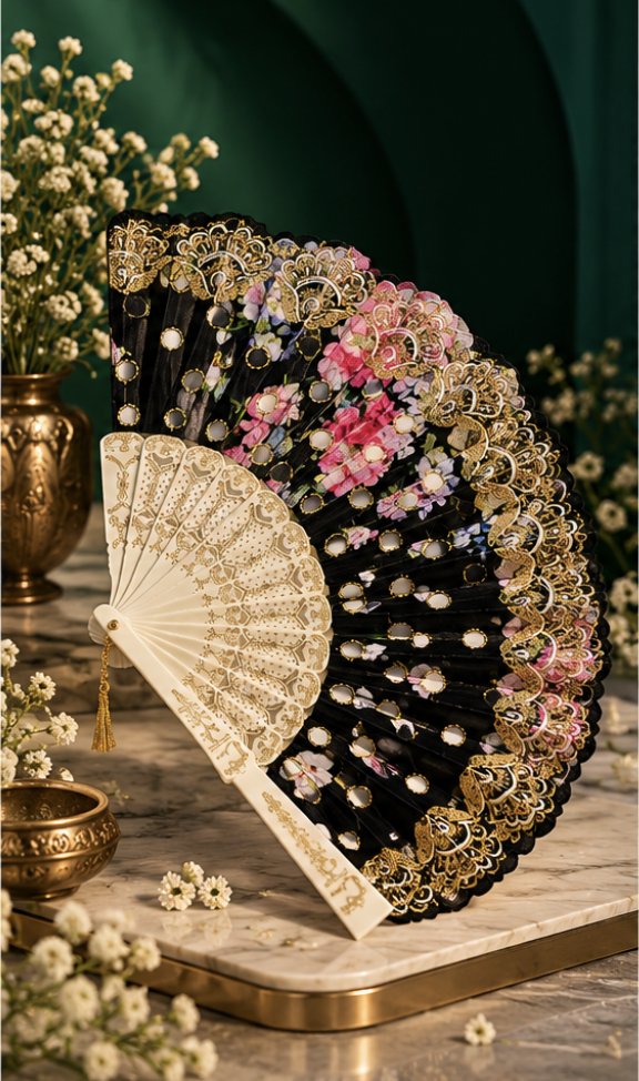 [AVEEN-FC-002] Noor-e-Shyam Fan Clutch