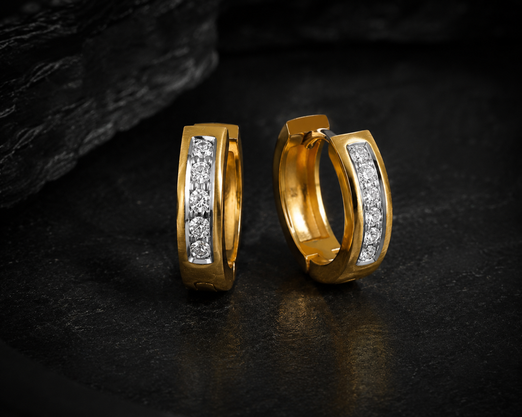 Cubic Hoop Earring