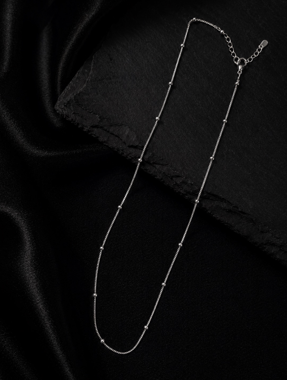 Silver Beaded Chain