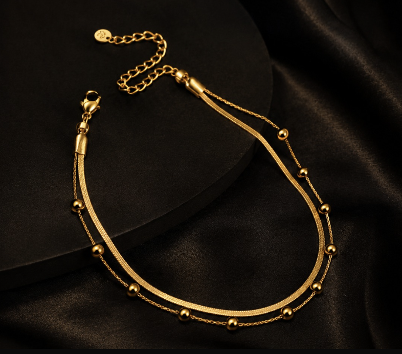 Classic Double Layer Anklet