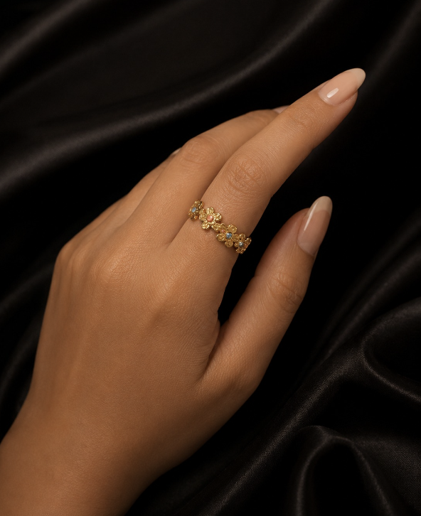 [AVEEN-RG-005] Daisy Bloom Adjustable Ring